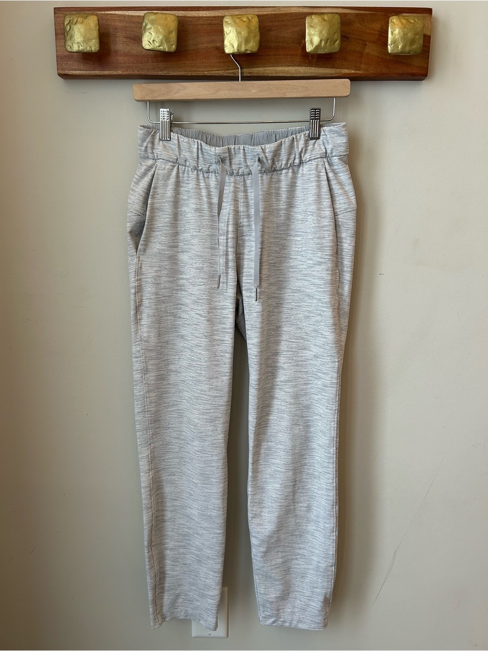 Lululemon Grey Space Dye Joggers Travel Lounge Athleisure Size 4
